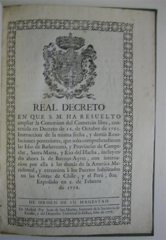 Appraisal: REAL DECRETO Real Decreto en que S M ha resuelto