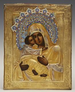 Appraisal: Russian Icon of the Virgin of Vladimir th c w