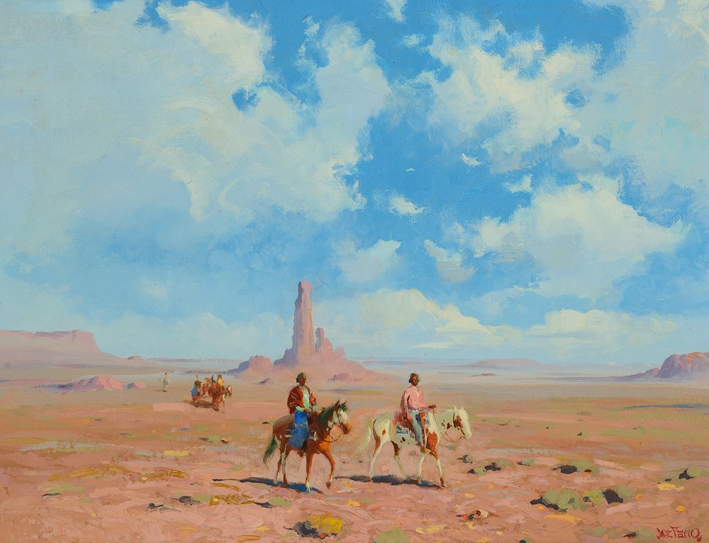 Appraisal: Gerard Curtis Delano Arizona - Navajos on Their Way to