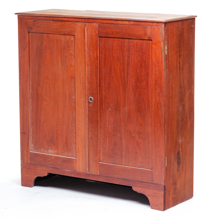 Appraisal: AMERICAN SECRETARY TOP Mid th century walnut with pine Country