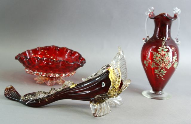 Appraisal: A Murano glass sculpture of a fish by Cesare Toso