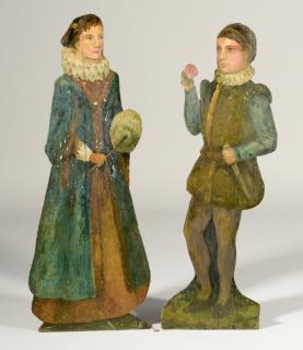 Appraisal: Pair of th Century Dummy Boards Two companion th century