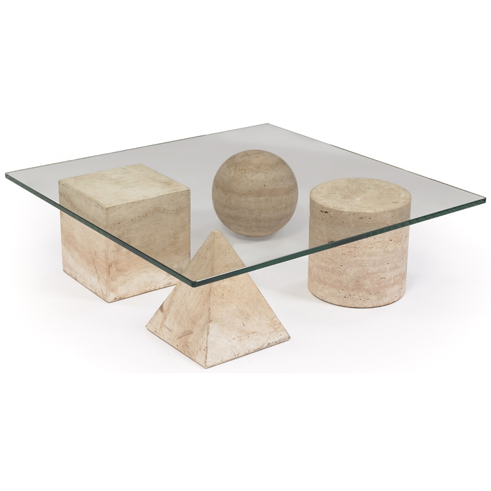 Appraisal: Massimo Lella Vignelli Metafora coffee table for ICF base composed