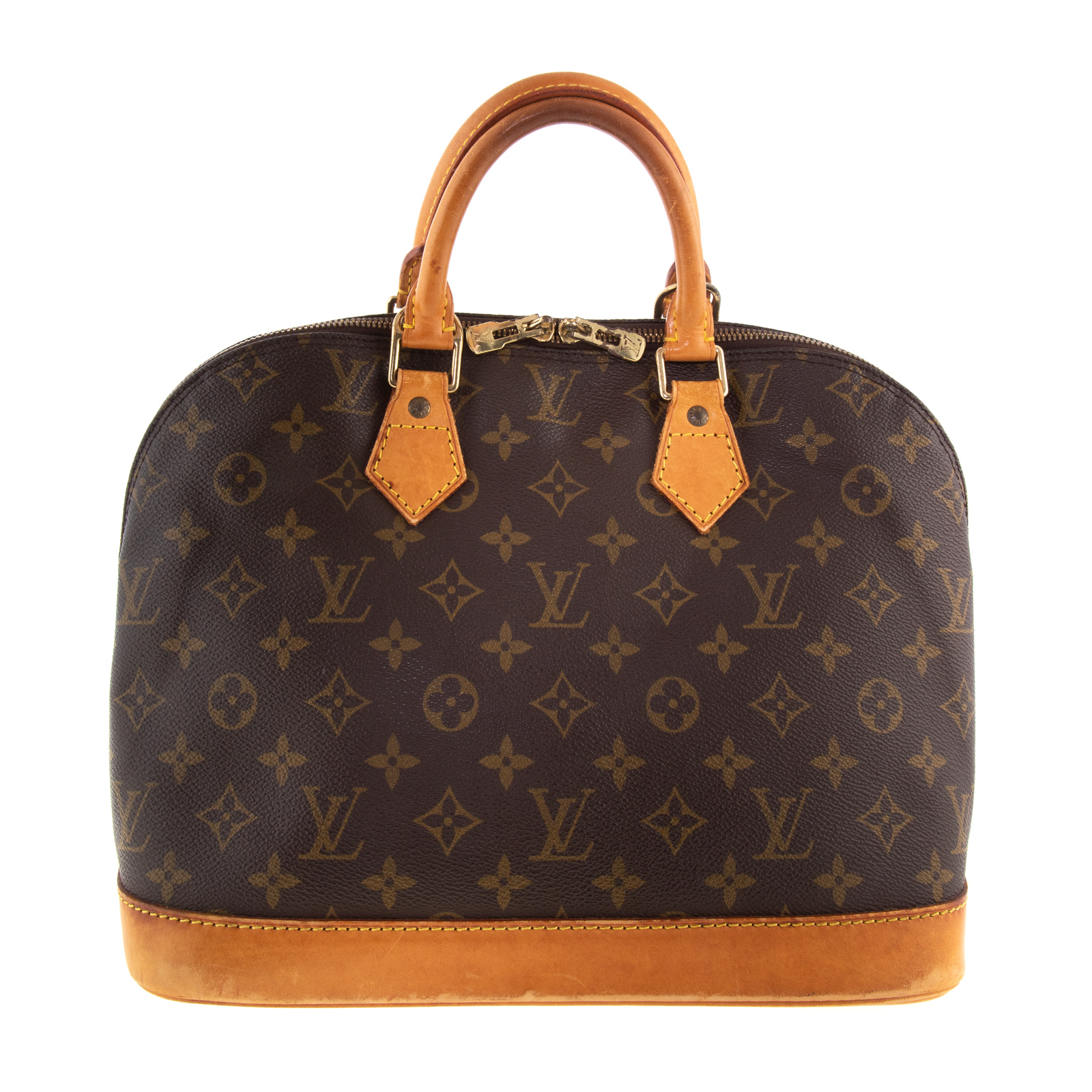 Appraisal: A LOUIS VUITTON ALMA PM A brown and tan Monogram