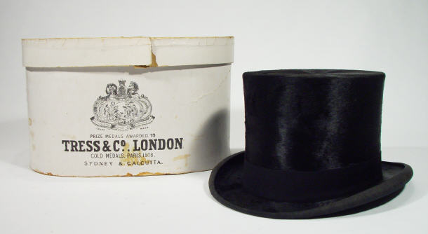 Appraisal: Moleskin top hat by Tress Co London in original box