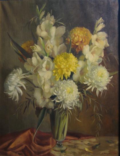 Appraisal: MURIEL P GERNAND american th century STILL LIFE OF GLADIOLAS