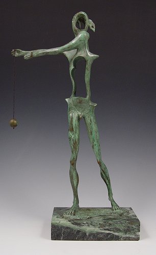 Appraisal: DALI Salvador Spanish - ''Homage A Newton'' Patinated Bronze ''h