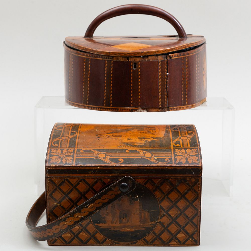 Appraisal: Regency Picnic Box with Domed Top and One Inlaid Picnic