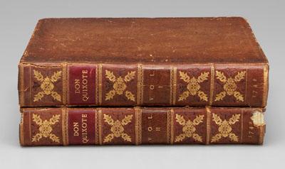 Appraisal: Two volumes Don Quixote Charles Jarvis The Life and Exploits