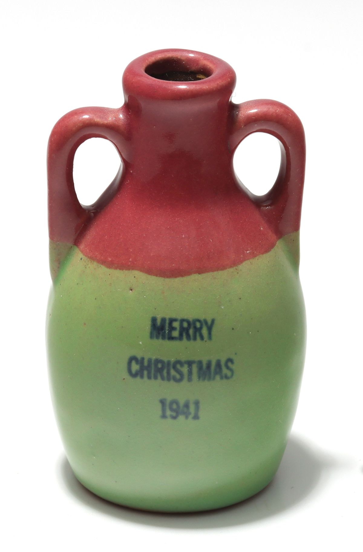 Appraisal: UHL POTTERY MERRY CHRISTMAS MINIATURE JUG