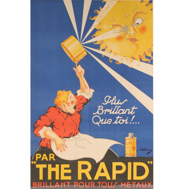 Appraisal: R Dion French early th century The Rapid advertising poster