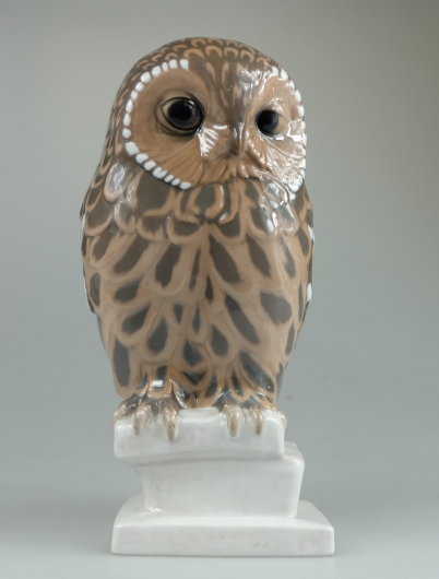 Appraisal: Bing Grondahl Copenhagen model of owl perched on a pedestal