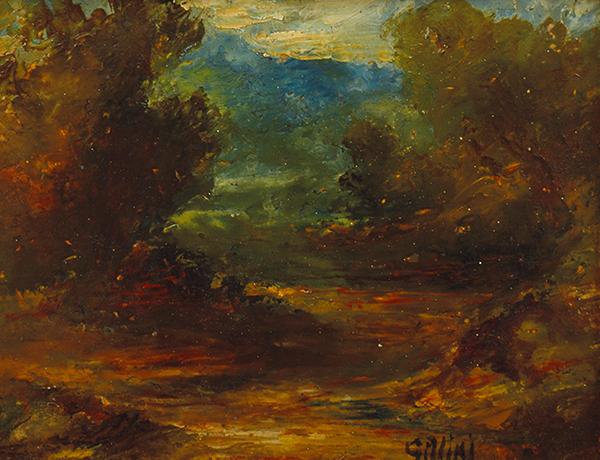 Appraisal: ALBERT LUTHER GILL c - Landscape oil on canvas on