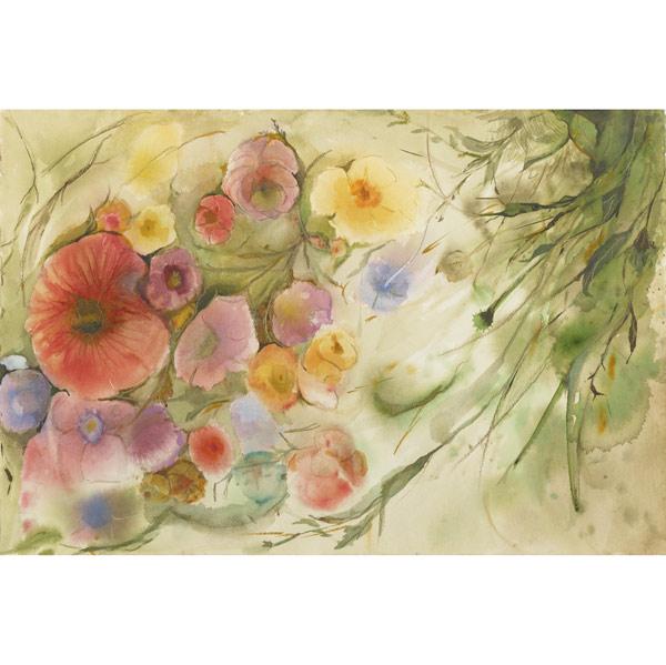 Appraisal: FLORENCE WENDER American - Fifty watercolors on paper of still