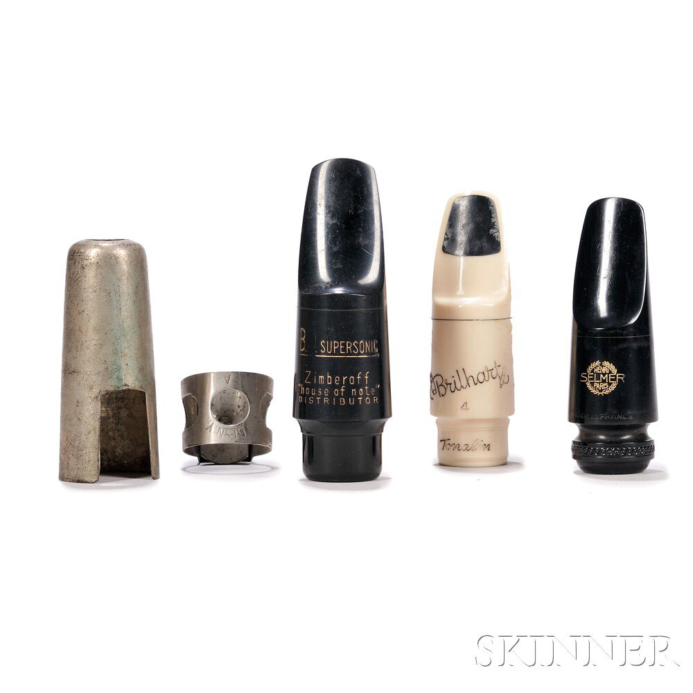 Appraisal: Three Saxophone Mouthpieces a tenor saxophone mouthpiece Bobby Dukoff Supersonic