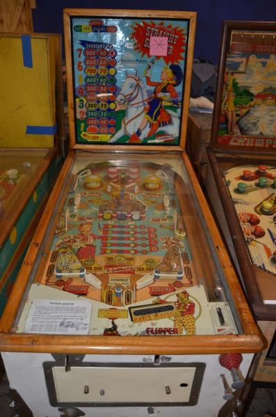 Appraisal: Gottlieb Straight Shooter Playfield Good Backglass Fair Cabinet Poor Functionality