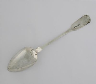 Appraisal: A William IV Scottish fiddle pattern basting or serving spoon