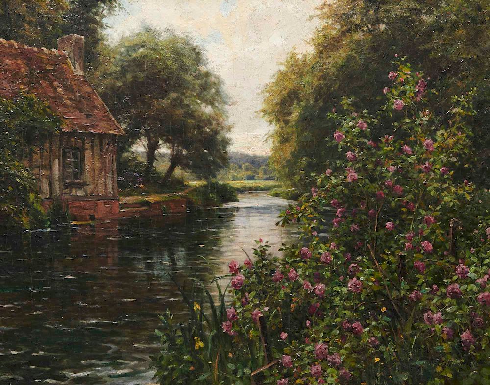 Appraisal: LOUIS ASTON KNIGHT American - By the River LOUIS ASTON