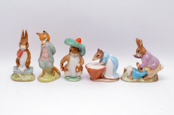 Appraisal: Beatrix Potter figurines including Anna Maria copyright Mr Benjamin Bunny