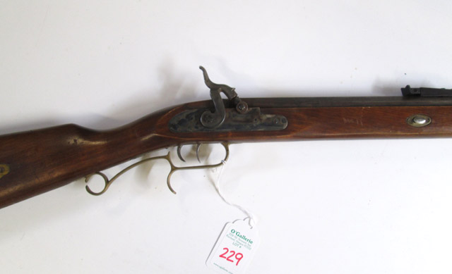 Appraisal: CONNECTICUT VALLEY ARMS PERCUSSION HAWKIN RIFLE caliber octagonal barrel half