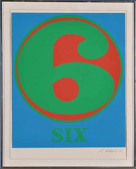 Appraisal: ROBERT INDIANA b FROM PORTFOLIO NUMBERS Serigraph in colors x