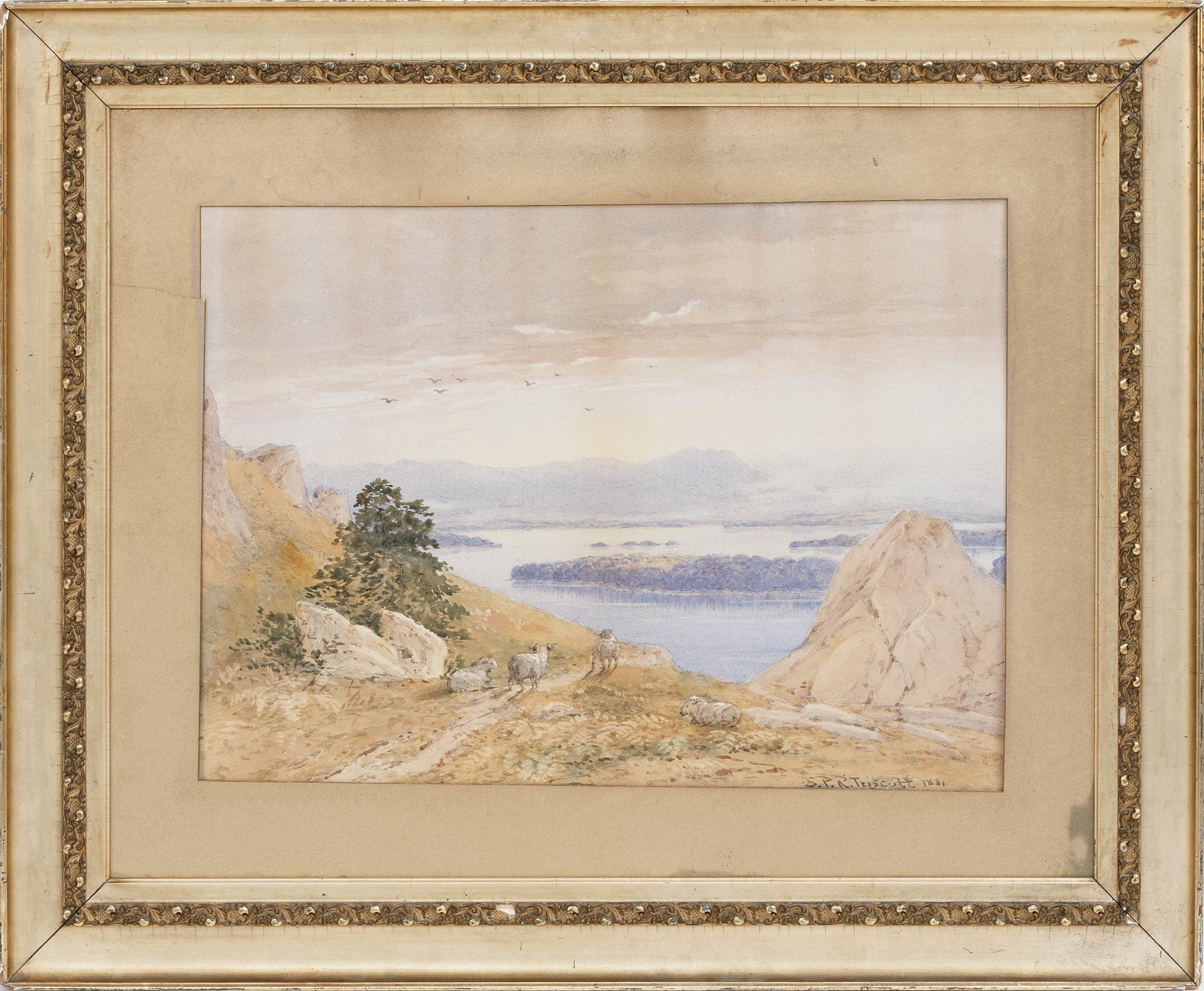 Appraisal: SAMUEL PETER ROLT TRISCOTTMassachusetts - Expansive landscape with a mountain