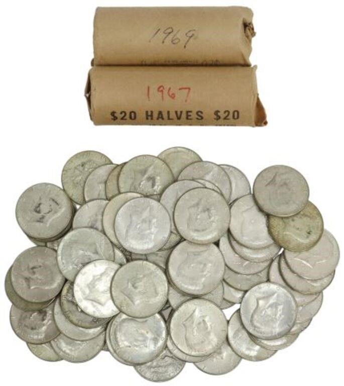 Appraisal: U S Kennedy clad half dollars mostly - Provenance A