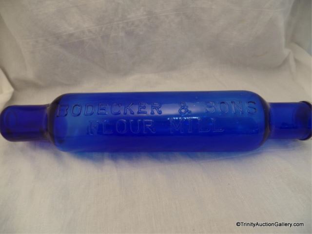 Appraisal: Bodecker Sons Flour Mill Cobalt Blue Rolling PIn Used for