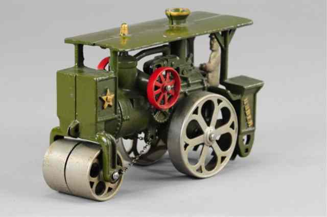 Appraisal: HUBLEY HUBER STEAM ROLLER WITH DRIVER Cast iron painted in