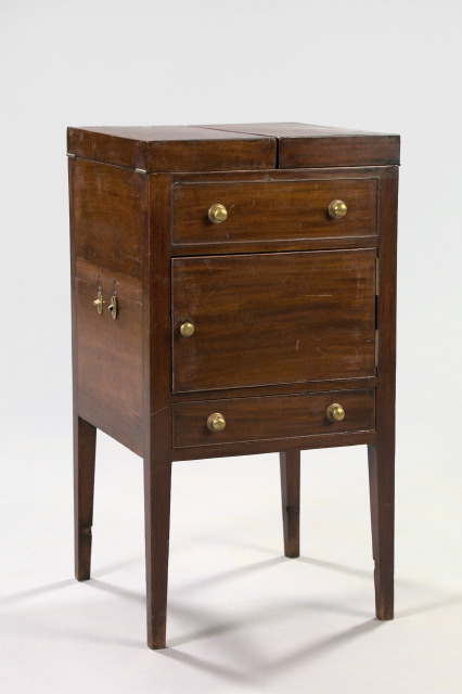 Appraisal: George III-Style Mahogany Dressing Table mid- th century the bisected