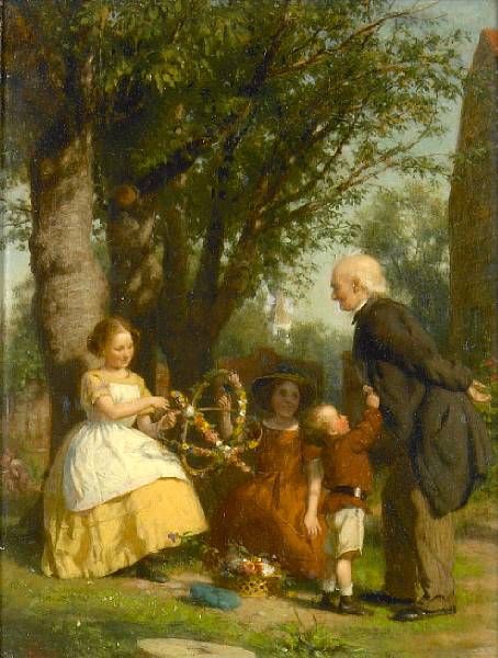 Appraisal: Seymour Joseph Guy American - The garland makers signed 'S