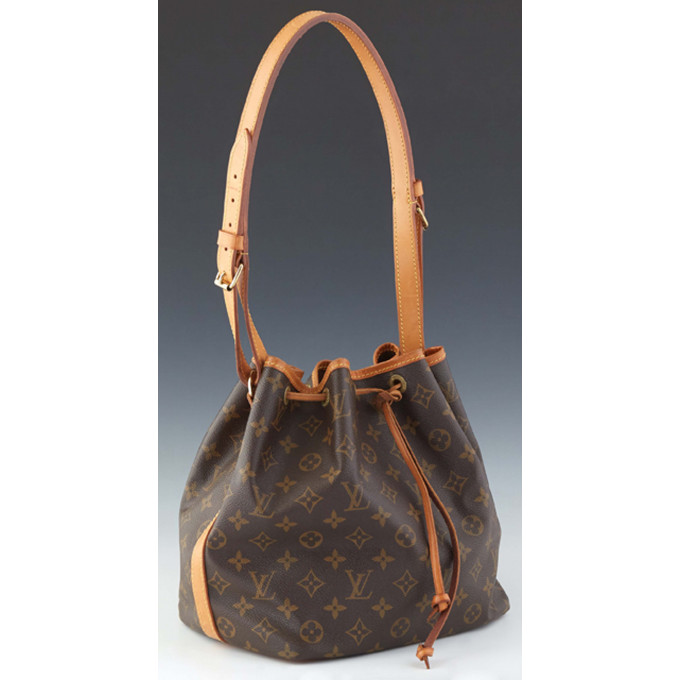 Appraisal: Louis Vuitton Noe PM Shoulder Bag in a brown monogram