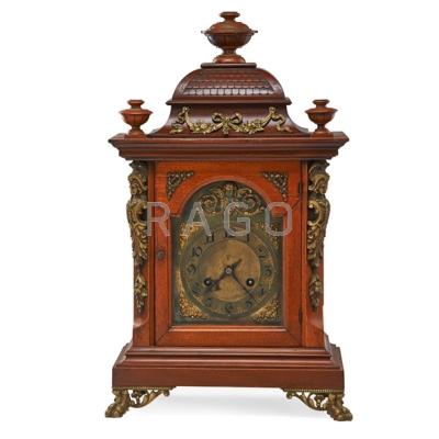 Appraisal: ENGLISH BRACKET CLOCK Ormolu trim time and strike eight-day movement