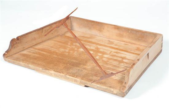 Appraisal: DOUGH BOARD AND NIDDY-NODDY American th century Pine board with