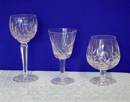 Appraisal: Waterford crystal part service of drinking glasses with matching decoration