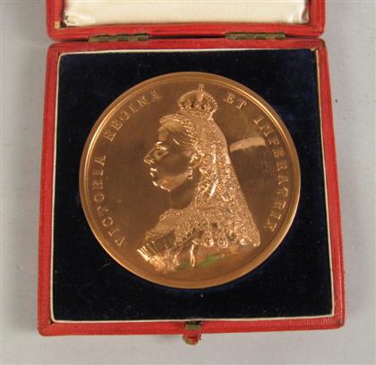 Appraisal: Commemorative Queen Victoria coin The front depicting Queen Victoria in