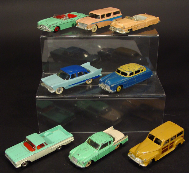 Appraisal: Eight Dinky Toys die-cast American saloon cars comprising a Packard