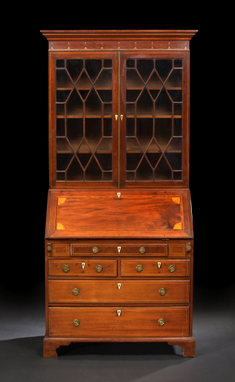 Appraisal: Late George III Mahogany Secretary first quarter th century the