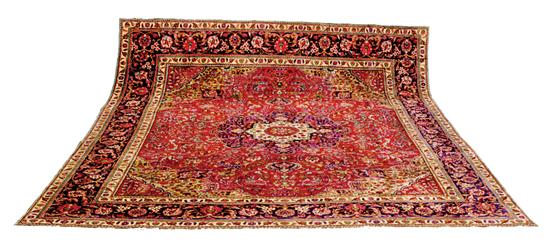 Appraisal: Persian Tabriz carpet ' x ' Condition Good even pile