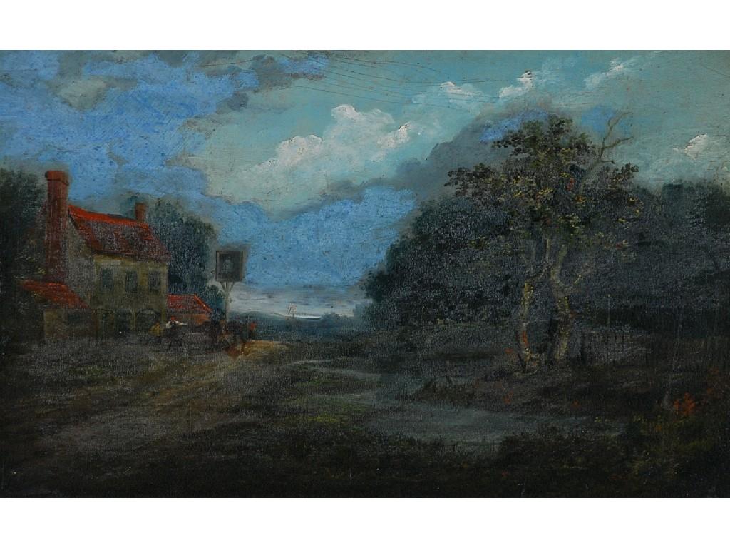 Appraisal: SEBASTIAN PETHER - OIL PAINTING ON PANEL A landscape with