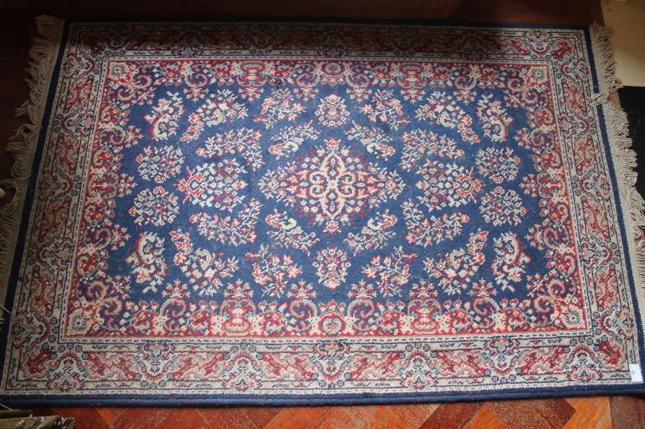 Appraisal: A blue ground Bergamo Italian rug cm x cm