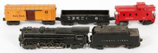 Appraisal: LIONEL O GAUGE POST LIONEL O GAUGE POST-WAR FREIGHT TRAIN