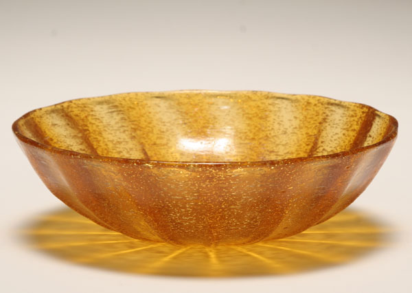 Appraisal: Murano Pulegoso art glass bowl 's H x Diam