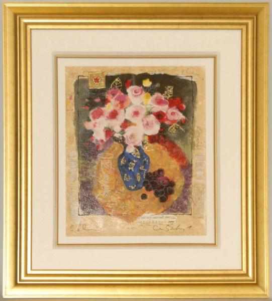 Appraisal: Romantic Interlude by Alexander Wissotzky Serigraph Romantic Interlude Framed under