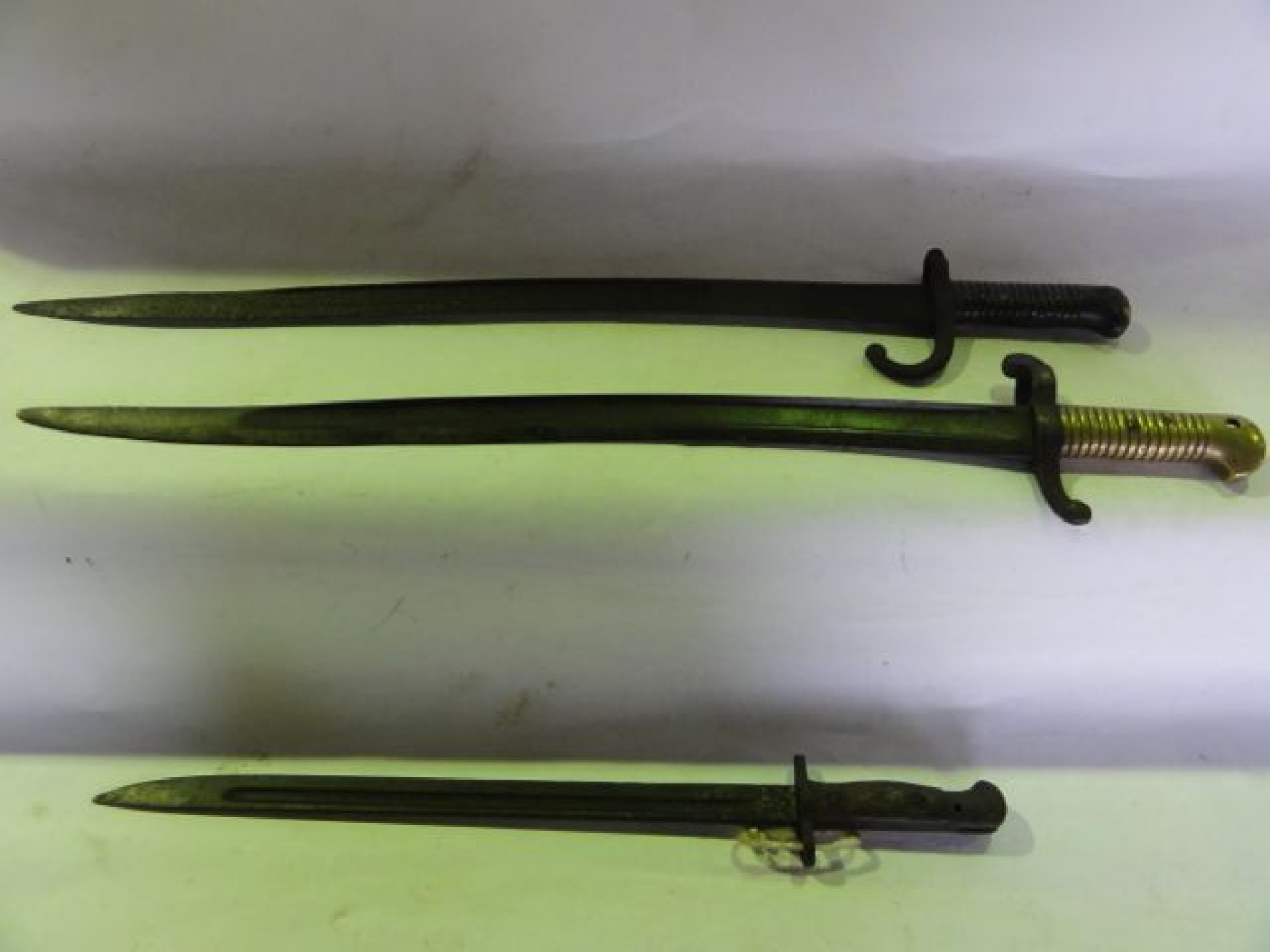 Appraisal: Two model Chassenpots bayonets and one other