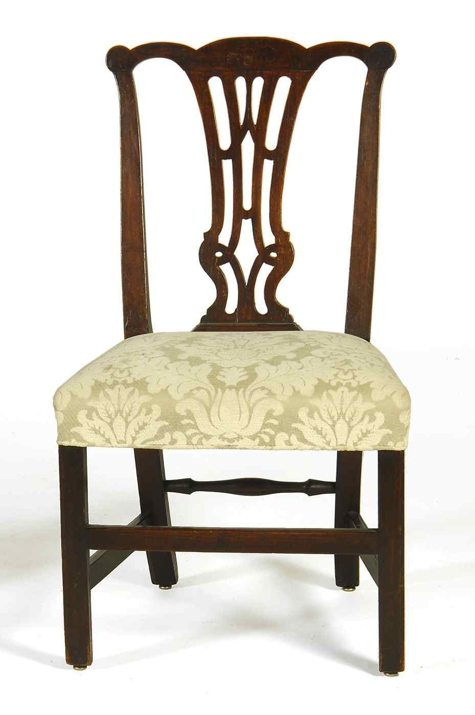 Appraisal: ANTIQUE AMERICAN CHIPPENDALE CHAIRSecond Half of the th CenturyIn mahogany