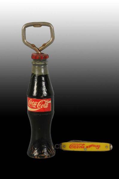 Appraisal: Lot of Coca-Cola Pocket Knife Bottle Opener Description Moderate wear