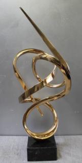 Appraisal: KIEFF Antonio Grediaga Signed Numbered Bronze Abstract Sculpture On Marble