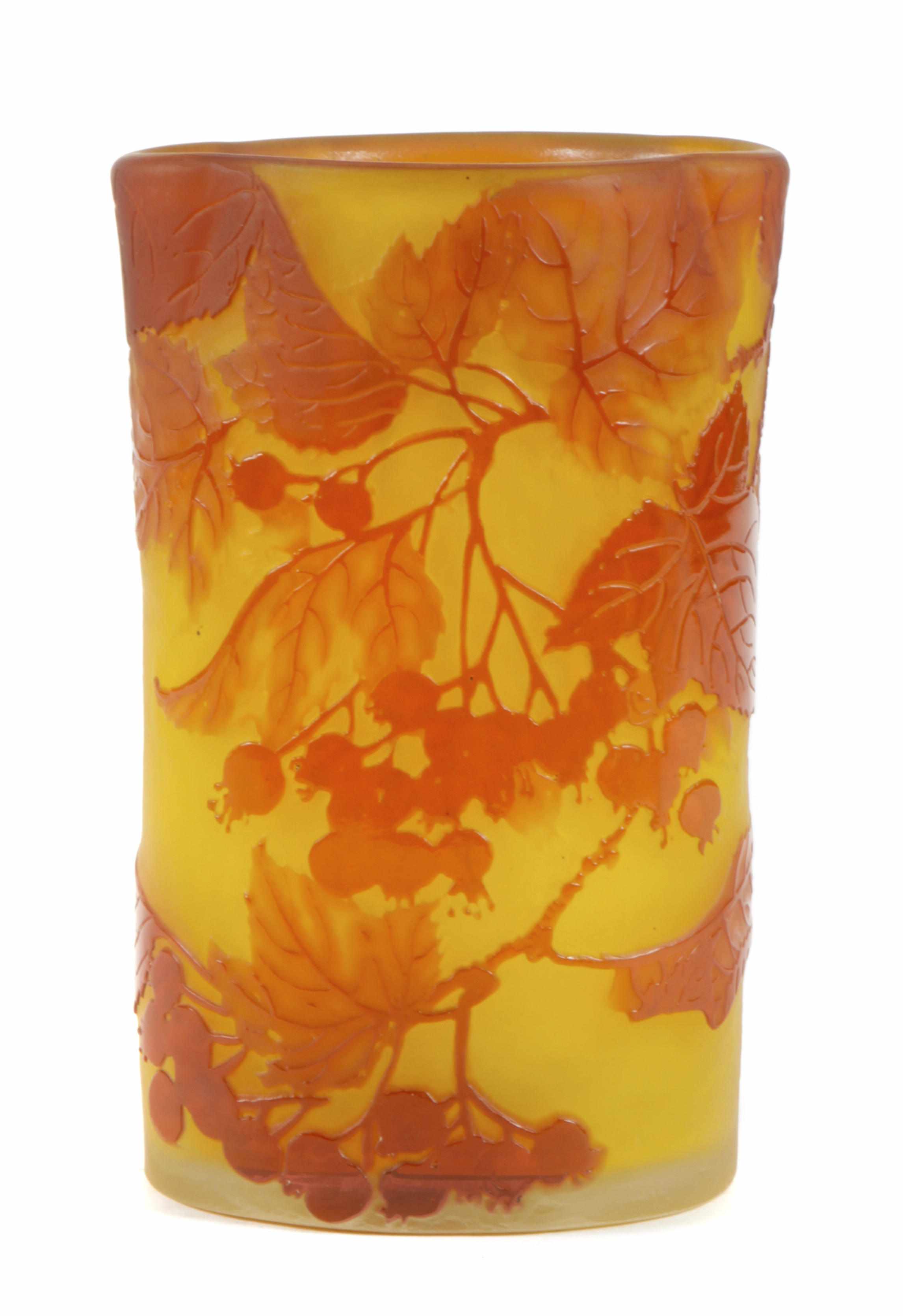 Appraisal: A Gall cameo glass vase - signed Gall after a