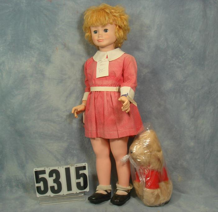 Appraisal: Little orphan Annie Doll Sandy dog plush the doll is